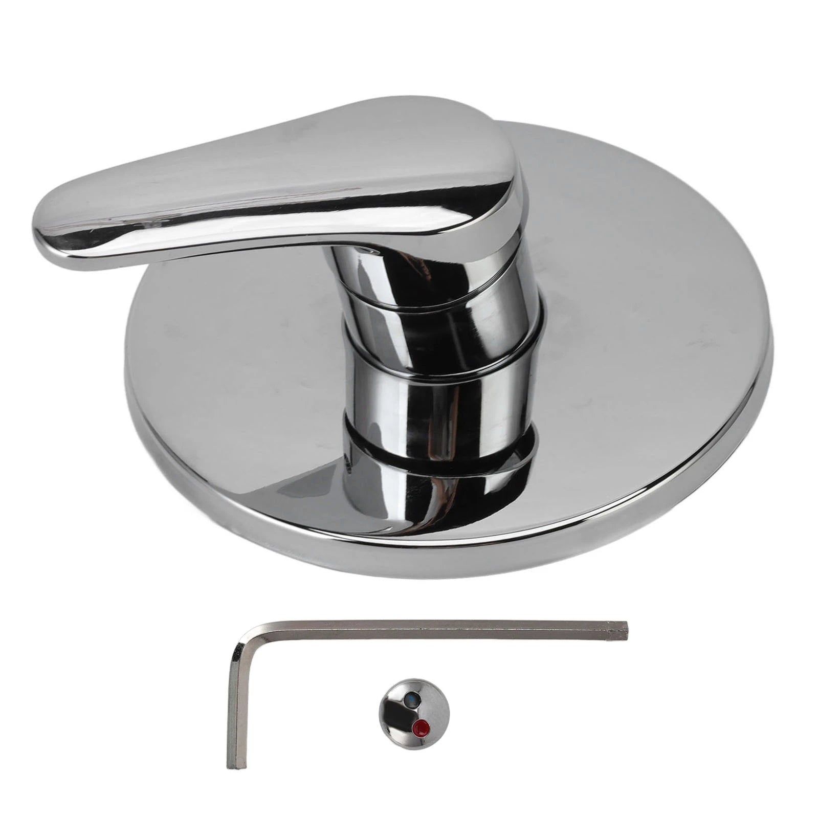 Wall Concealed Shower Faucet With Decorative Cover Hot Cold Water Tap Rust Proof Wall Mounted Mixer Faucet for Home Hotel