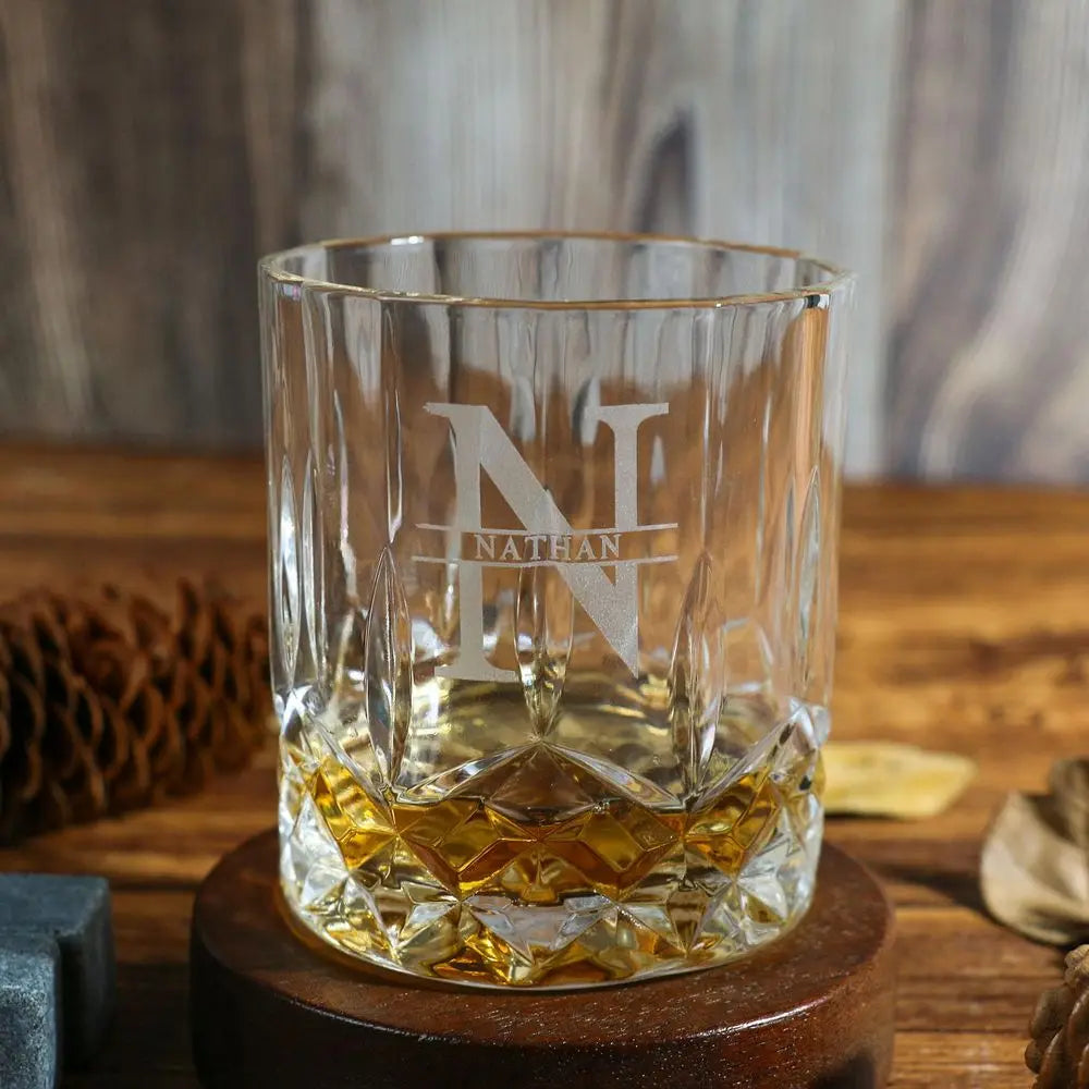 Custom Groomsmen Gift 11oz/300ml Whiskey Glass Best Man Gift Wedding Shot Glasses Bar Glasses Father Day Gift Ideal for Him