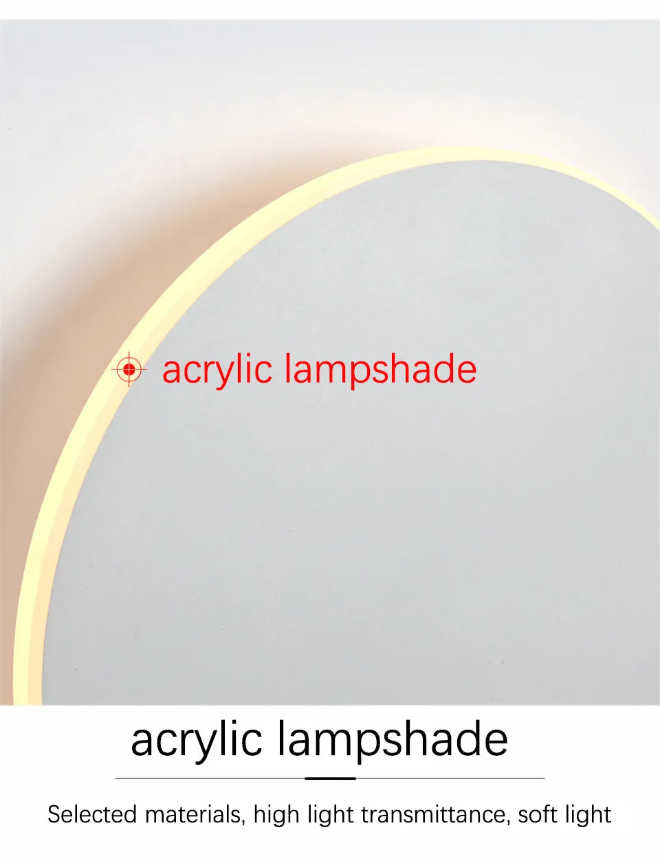 Round wall lamp/modern minimalist style bedroom bedside table staircase porch LED light source human body touch sensor