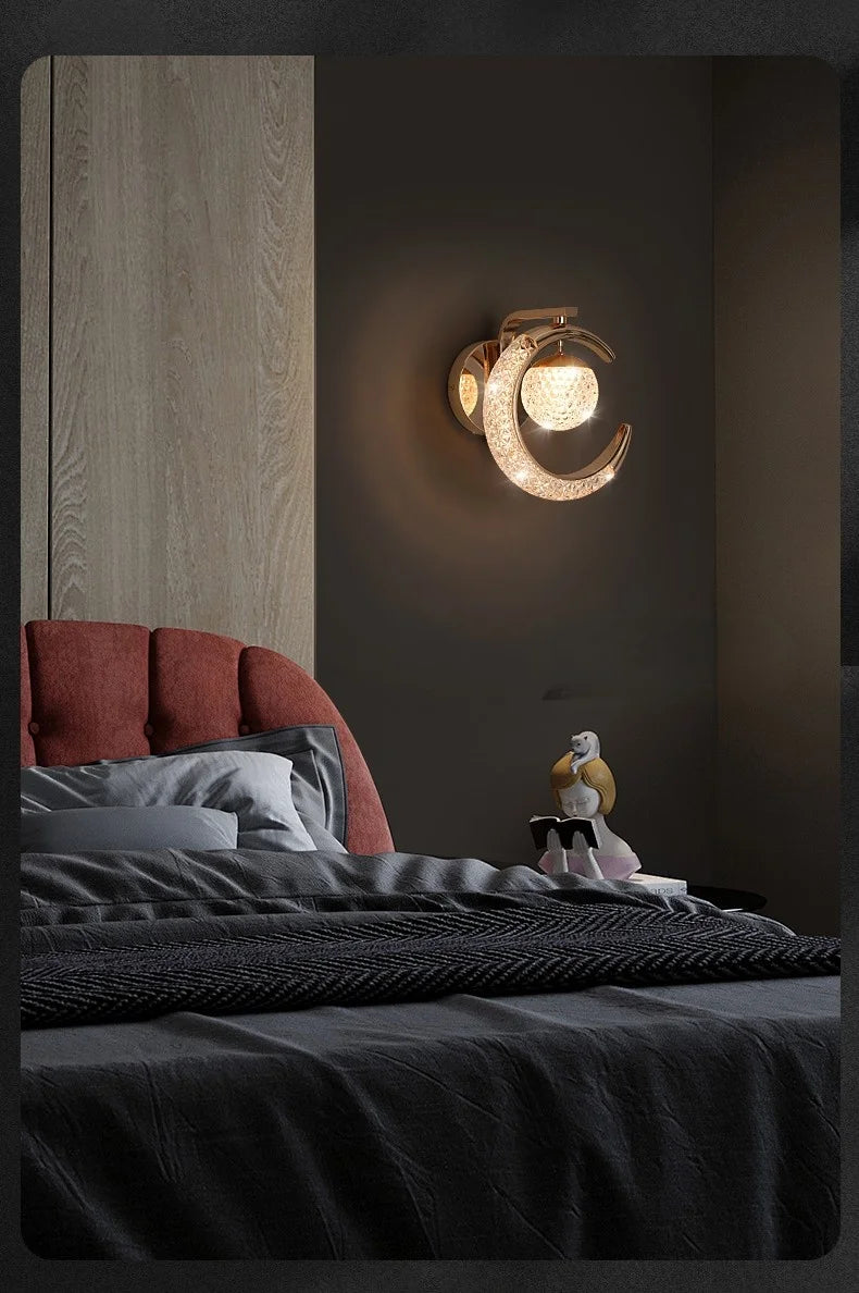 Light Luxury Led Wall Lamp Home Decoration Bedroom Bedside Lamp Living Room Hotel Dining Room Background Staircase Wall Lamp