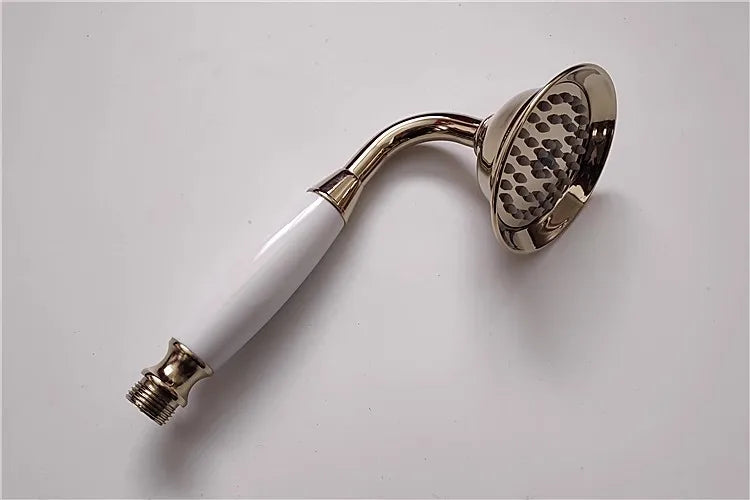 Bathroom Accessories Rose Gold Hand Shower Head High Pressure  Antique Water Output Antique Hand Shower Nozzle Water