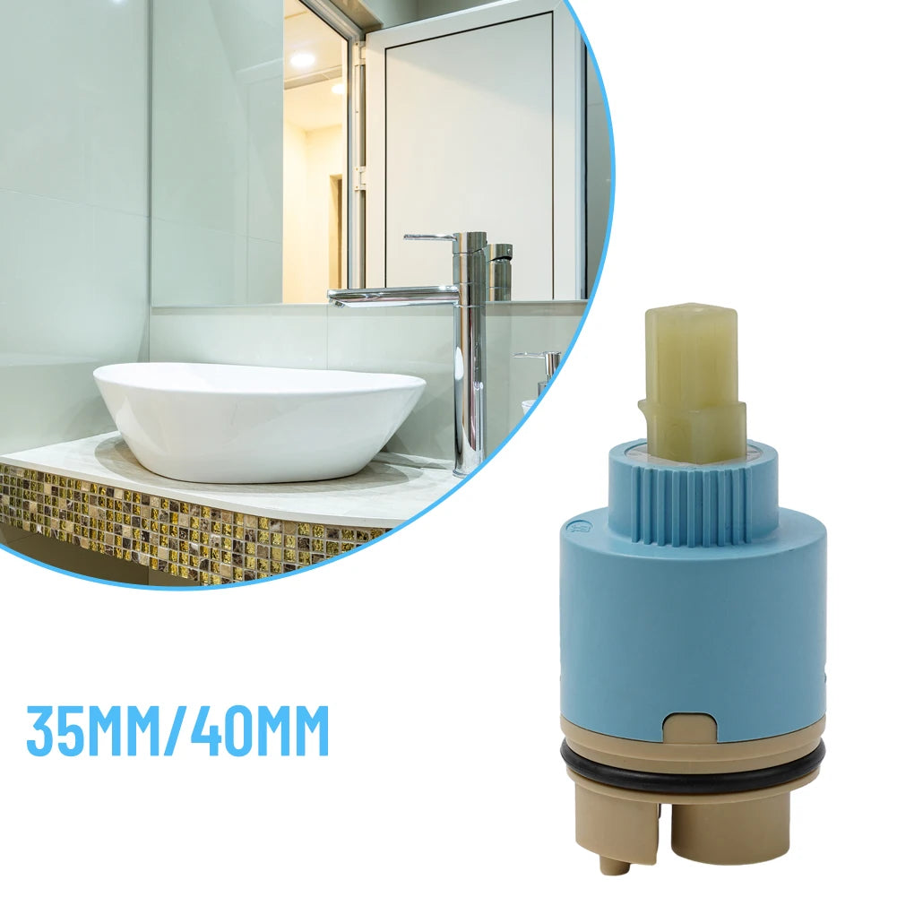 Fit For Most Sink Faucets Lever Tap Mixer Tap Cartridge Bathroom Kitchen 35/40mm Ceramic Disc Fittings Parts Tools