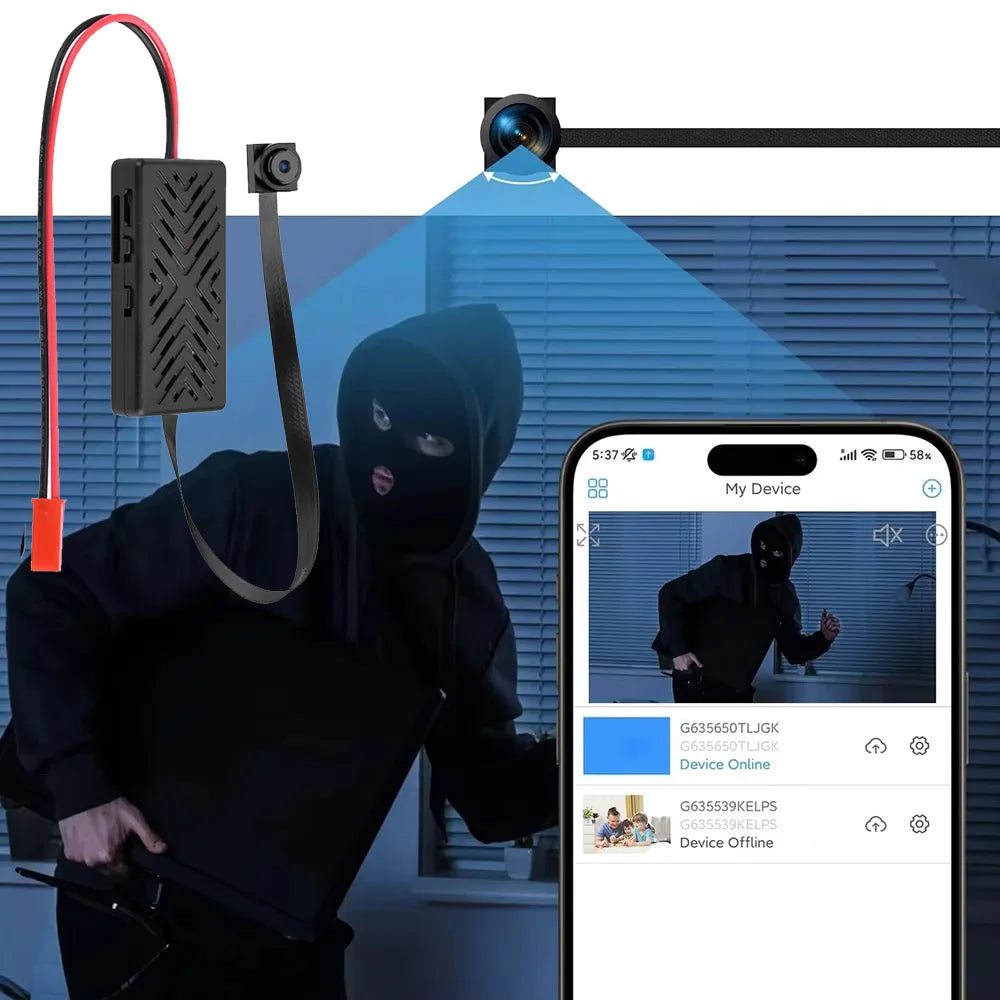 HD 1080P-DIY Module WiFi-Mini Camera Home Security Motion Detection P2P Micro Camcorder Remote Contro Video Recorder Mini IP Cam