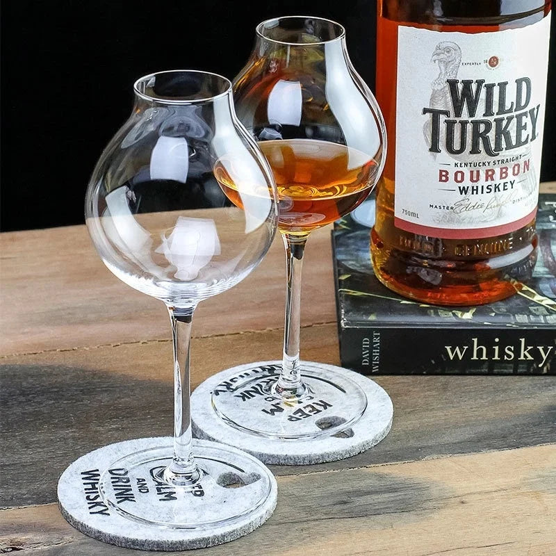 2Pcs Professional Blender's Whiskey Copita Nosing Glass,Tulip Bud,Whisky Crystal,XO Chivas Regal Goblet Cup,Wine Serving Glasses