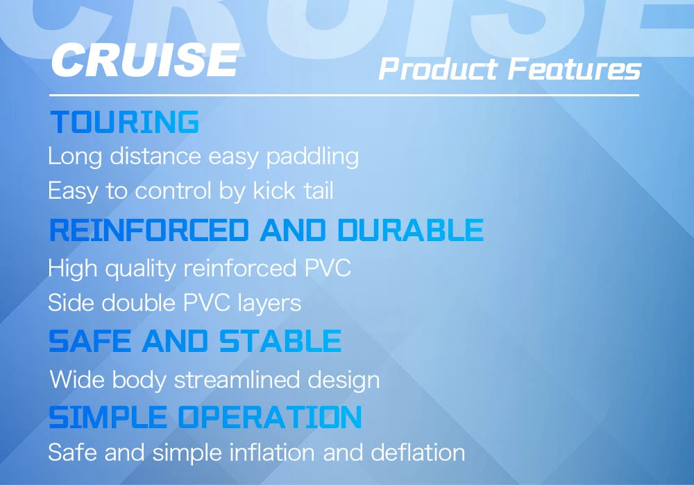 Inflatable Paddleboard Surfing Board 380cm Touring SUP 12'6 Paddle Board Cruising ISUP With Stand Up Paddle Board Accessories
