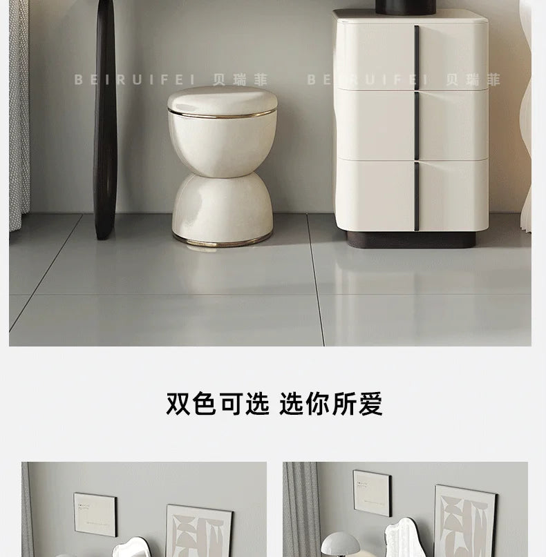 Modern Mirror Lights Stool Vanity Table Europe Set Women Kids Dressing Table Bedroom Organizer Luxury Tocador Mueble Furniture