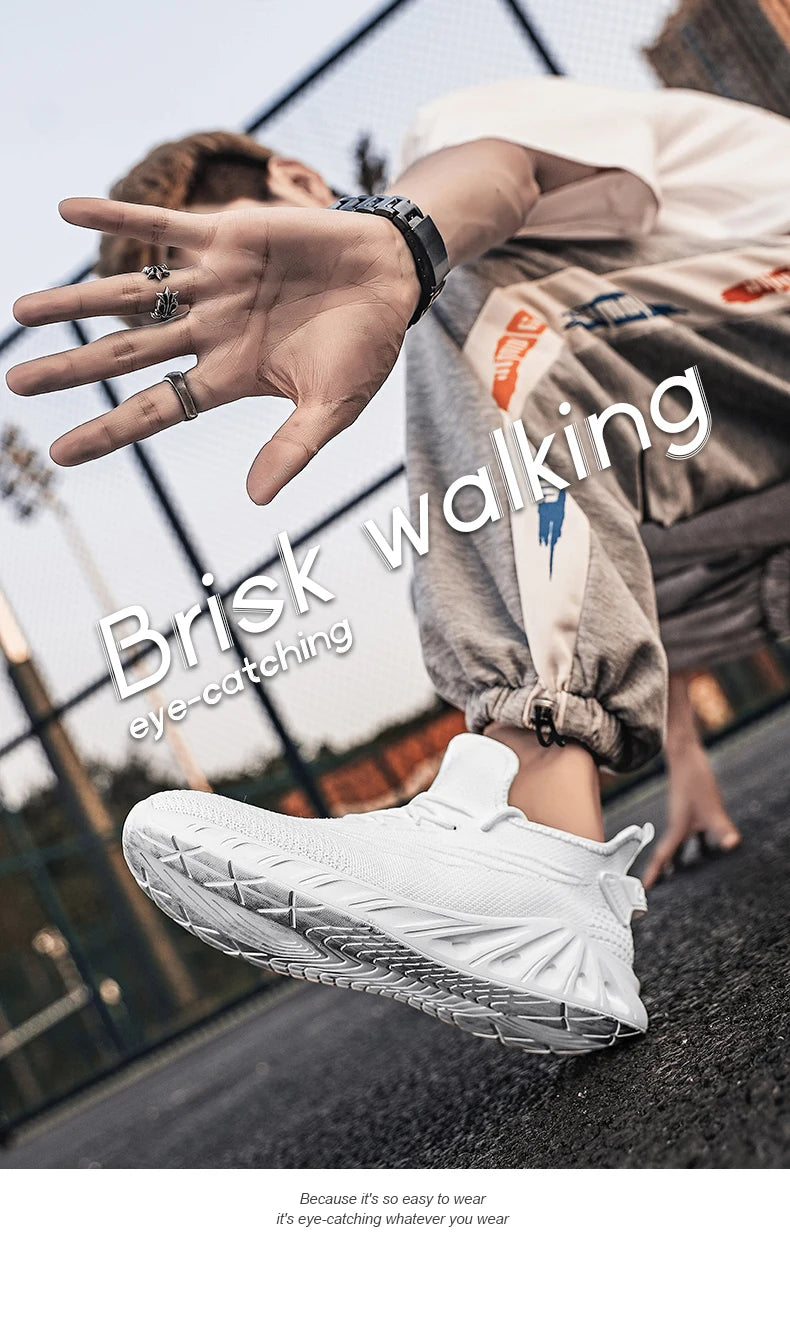 Marathon Running Shoes Casual Men Sports Outdoor Lightweight Shock-Absorbing HardWearing Male Comfortable Athletic WalSneakers