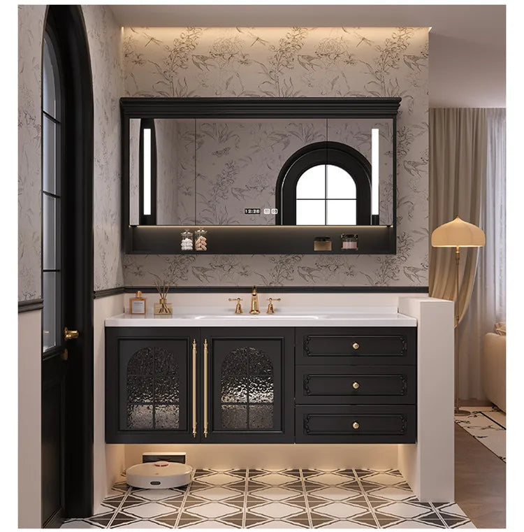 Storage Drawers Bathroom Cabinet Interior Dividers Mirror White Bathroom Cabinet Shelving Modern Badkamer Meubel Accessories