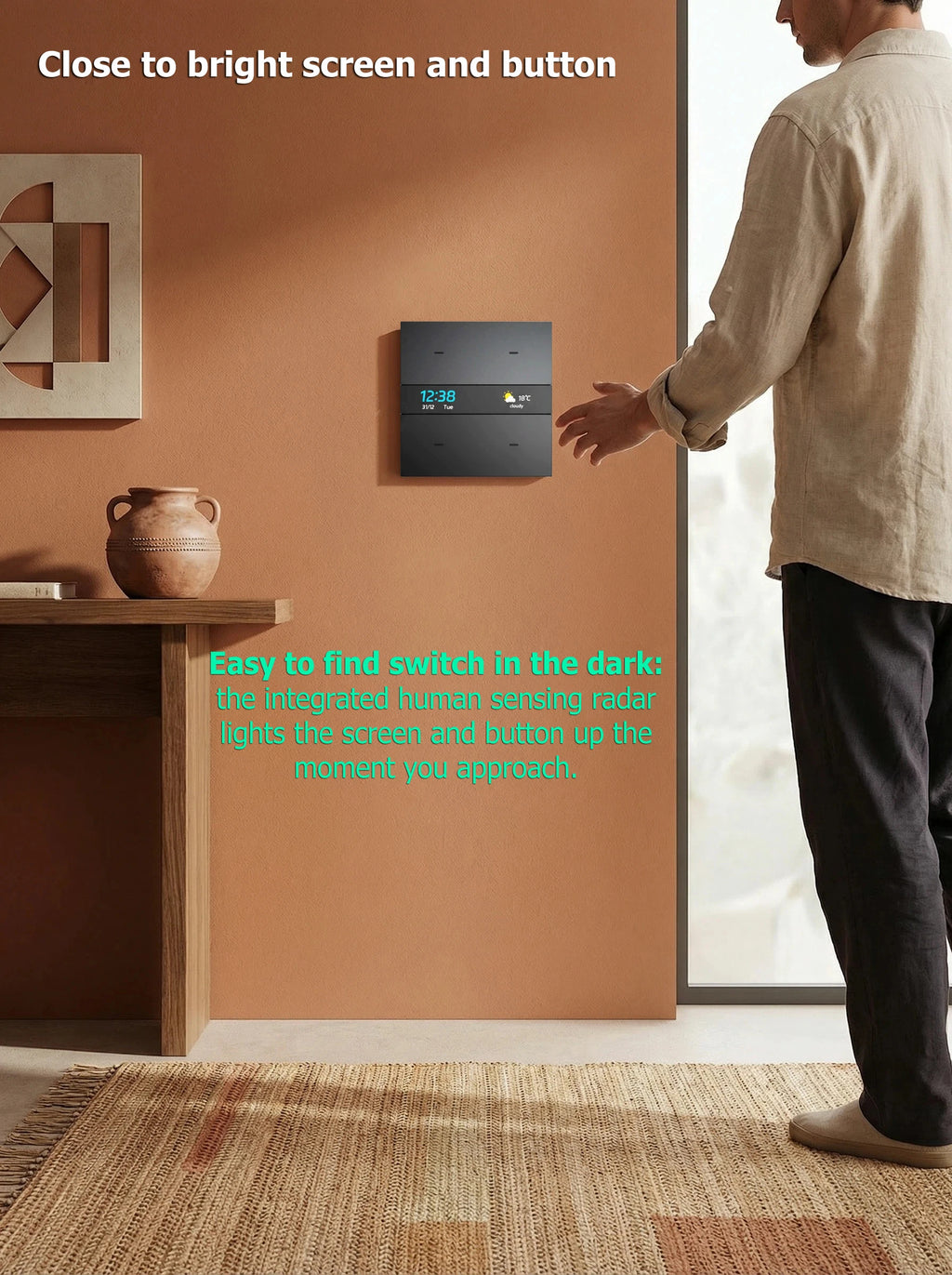 M8 Pro Zigbee Smart Switch Panel 4 Gang Tuya Intelligent Wall Electric Light Switch Voice App Control Works Alexa for Home Hotel