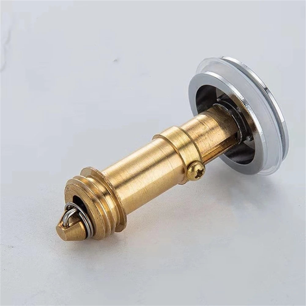 38mm Bathroom Sink Drain Stopper Plugs Bounce Push Button Click Clack Basin Drainer Plug Drain Button Waste Stopper