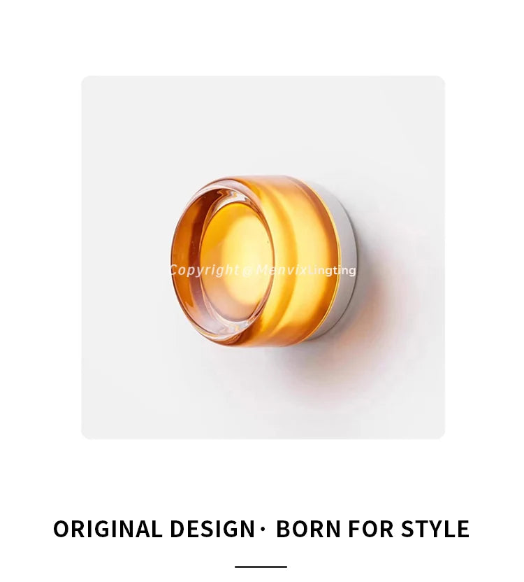 Postmodern Light Luxury Wall Lamp Nordic Minimalist Bedroom Living Room Creative Hallway Foyer Bedside Homestay Ceiling Light