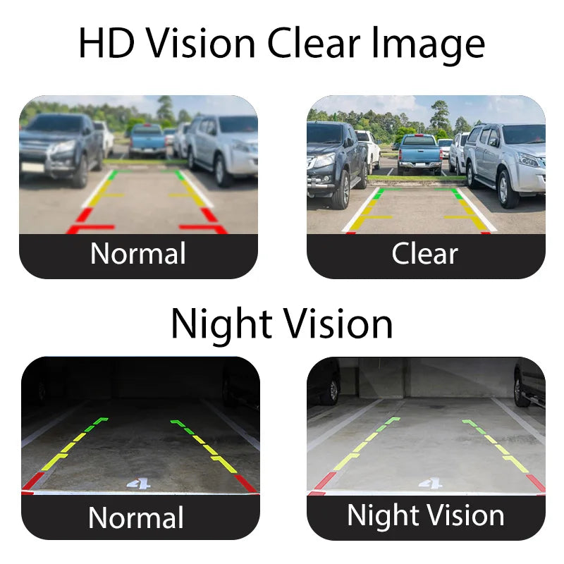 AHD CVBS HD fisheye reversing camera IP67 waterproof night vision lens compatible with car radio MP5 player monitor