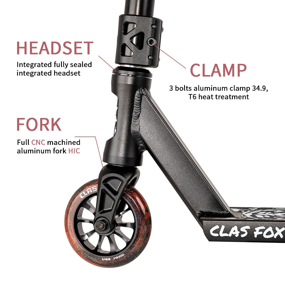 Hot Selling 110 Metal Core Wheel Stunt Scooter Pro Scooter Extreme Scooter Rainbow