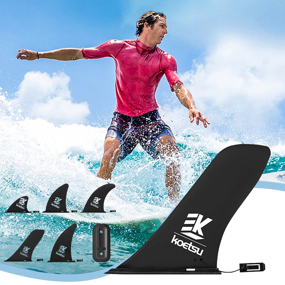 4.5/8/9/9.5/10Inch Surfboard Fin SUP Accessories Stand Up Paddle Board Slide-in Fin Detachable Surf Water Wave Fin Stablizer