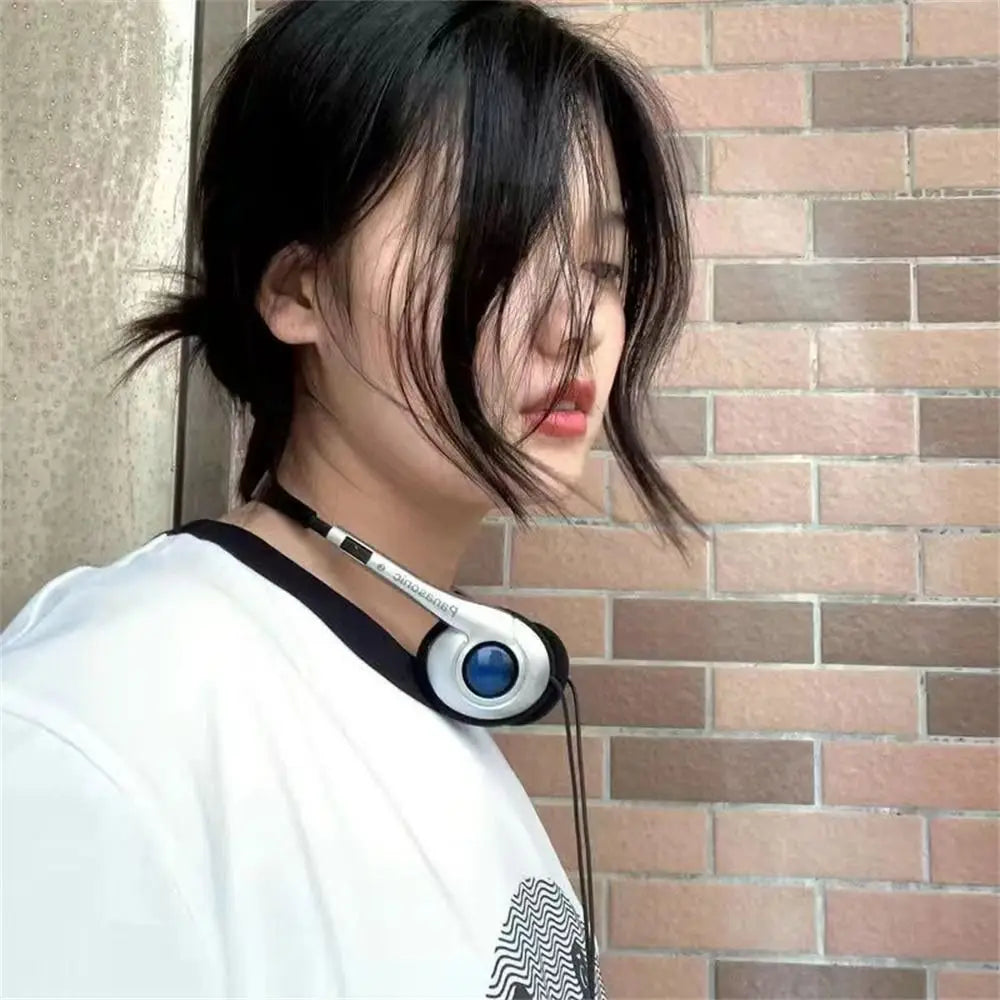 Fashion Retro Classic Headset Y2K Wired Headphone 3.5mm Type C Over Ear Earbud
