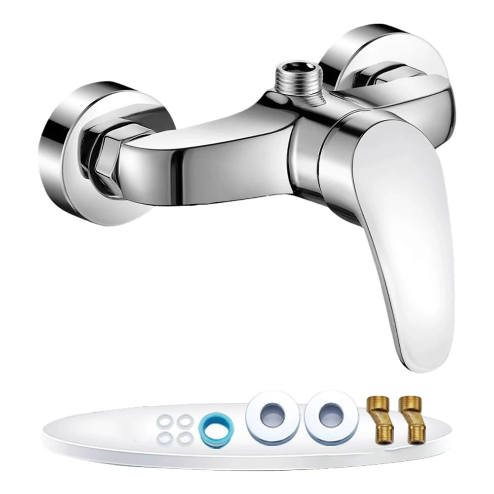 Shower Mixer Faucet Hot And Cold Water Mixing Valve For Shower Faucet G1/2 Wall Mount Copper Bathroom Fixture