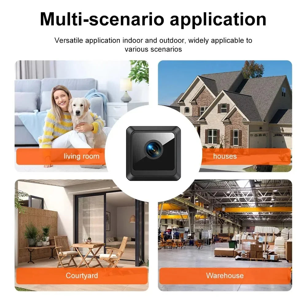 W02 1080P Mini Security Protection Home Night Vision Surveillance Outdoor Camping WIFI Subminiature Smart Home Camera Cctv Video
