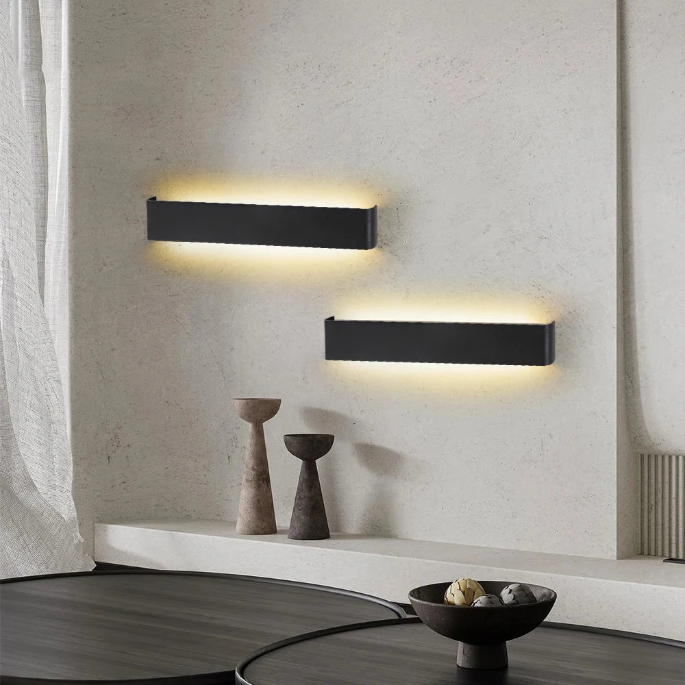 Modern Led Wall Lamp Sconce Light Decor Living Room Bedroom Indoor Wall Light For Home Brushed Aluminum Wall lighting Fixture