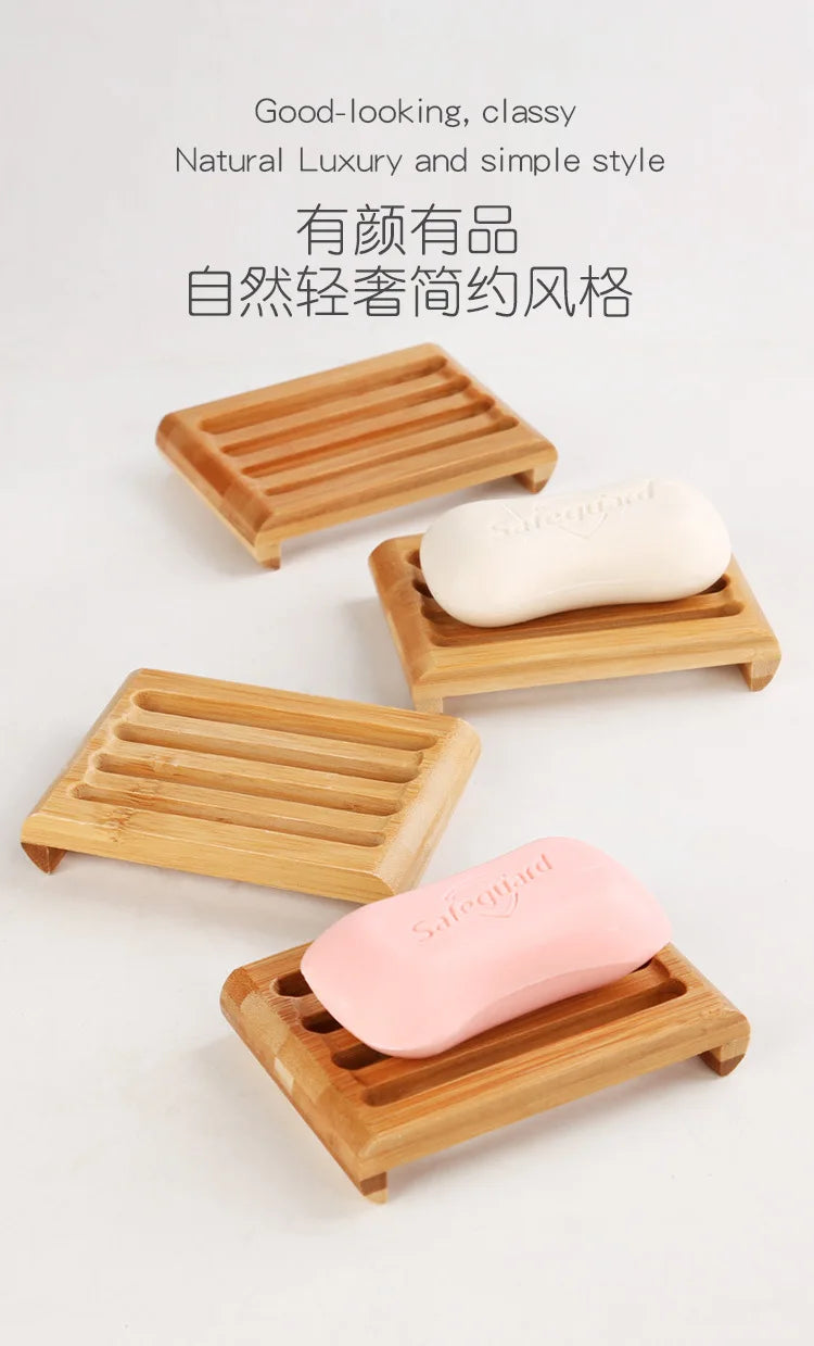 Creative soap box bamboo soap rack new vintage hand soap holder wooden soap holder