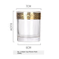 Phnom Penh Silver Rim European Glass Brandy Champagne Glasses Tall Wine Glasses Crystal Wine Glasses Table Household Glasses