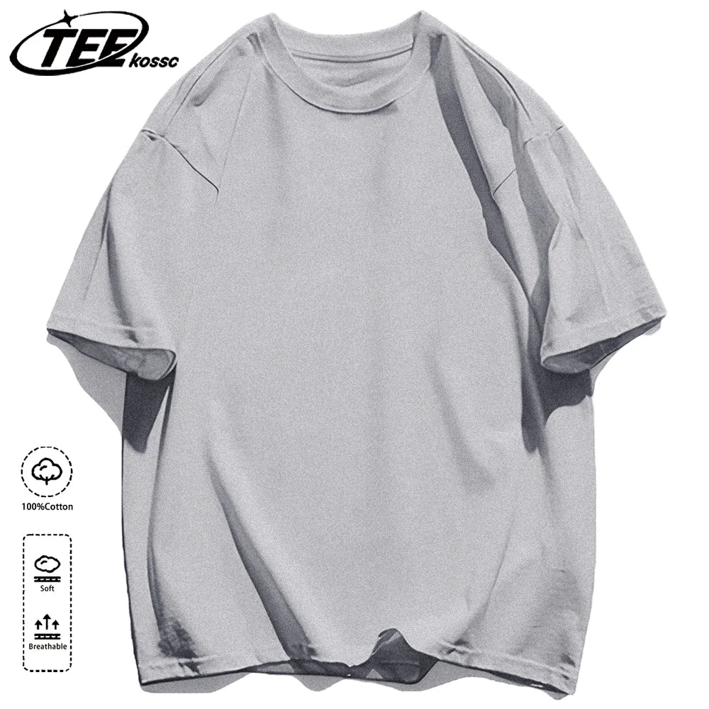 Korean Style Short Sleeve Y2K Solid T-Shirt Women Summer Trendy T Shirts Loose Multicolor Clothes Cotton All-Match Sportswear