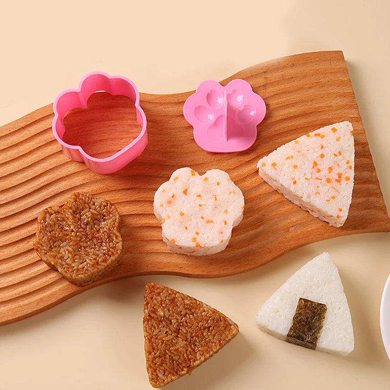 1PC Portable Rice Ball Maker Onigiri Mould Japanese Bento Rice Mold Maker Kit Non Stick Rice Mould For Kid Lunch Kitchen Gadgets