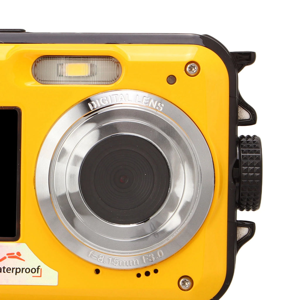 Full HD 2.7K 48MP 10ft Waterproof Underwater Digital Camera 16X Digital Zoom Front Rear Double Screens Waterproof Digital Camera