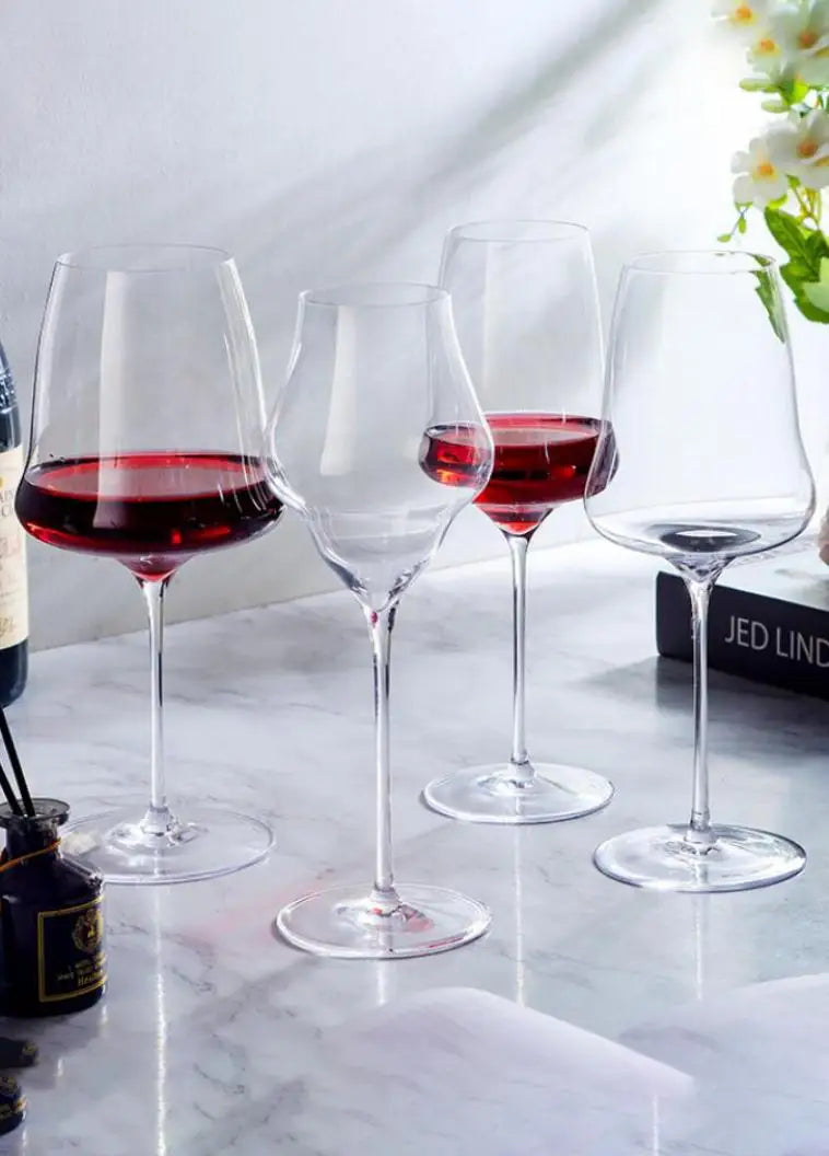 Transparent Thin Cloud Red Wine Glasses Goblets Light Luxury Crystal Glasses Burgundy Wine Glasses Champagne Glasses Thin Stems