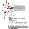 Electric Scooter Motor Controller Kit 36V 350W Accelerator Headlights Taillights Handbrake For E-Scooter Kickscooter Accessories