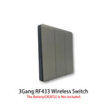 1/2/3Gang Smart Wireless Switch RF 433 Mhz 86 Portable White/Gray Home Wall Panel Buttons Remote Control Light Module Receiver