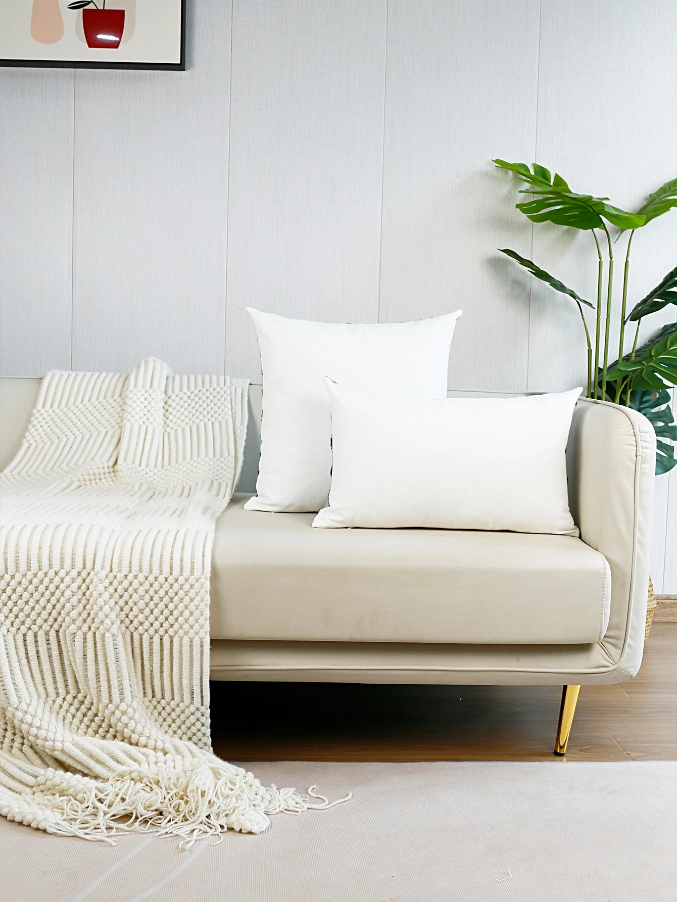 1pc, Geometric Embroidery Decorative Cushions for Sofa Modern Light Luxury Throw Pillowcover
