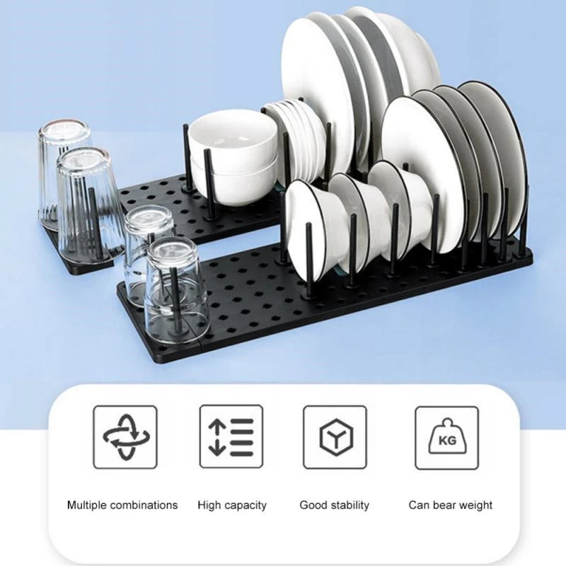 Kitchen Organizer Sink Dish Drying Rack Sink Drain Shelf Bowl Plates Shelf Storage Drawer Desktop Adjustable Holder Accessories