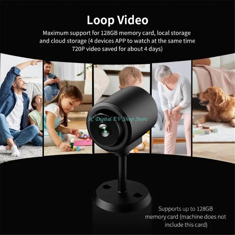 E74D Remote Access Security Camera Indoor Camera With Video Quality Intelligent Motions Alerts with APP Monitoring for Phone