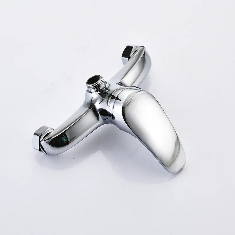 Brass Shower Faucet Mixer Valve Set with Shower Head and Hidden Switch for Bathroom Hot and Cold Water Tap  Bath