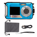 Full HD 2.7K 48MP 10ft Waterproof Underwater Digital Camera 16X Digital Zoom Front Rear Double Screens Waterproof Digital Camera