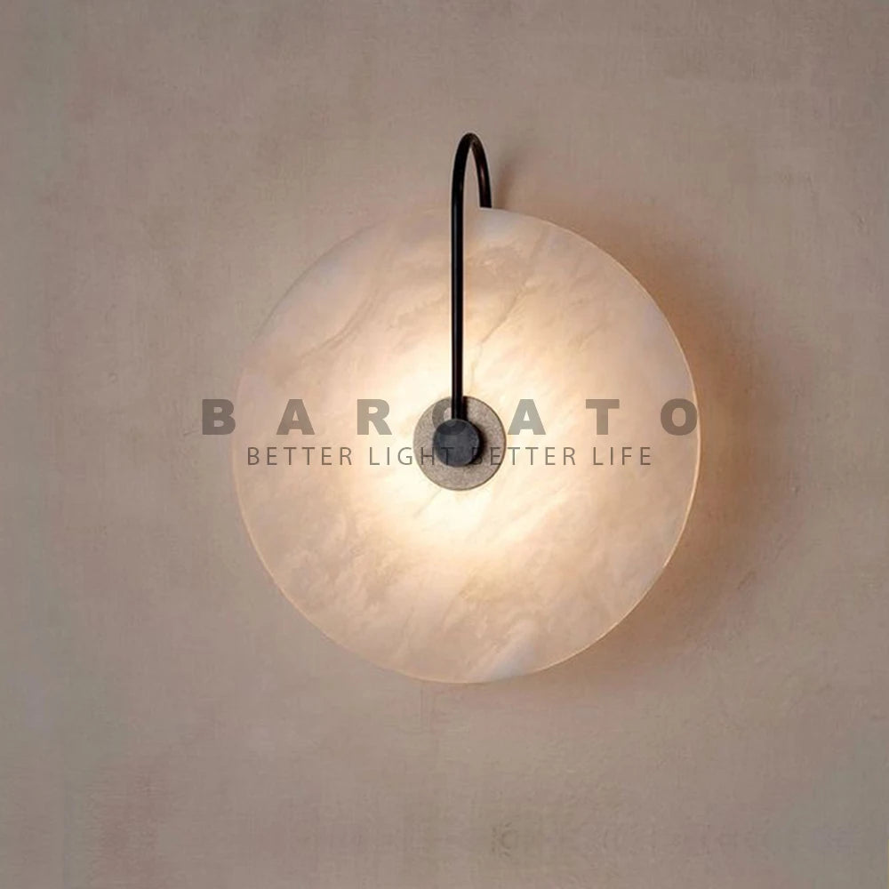 Modern Marble Led Wall Lamps Surface Mounted Led Wall Light Sconces Black Lighting Fixture Decoration Bedroom Foyer Loft Lamps