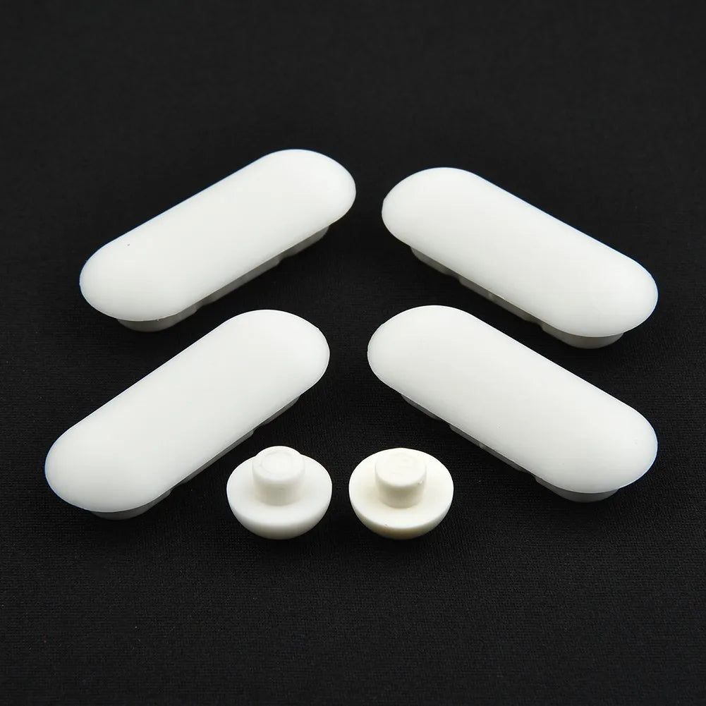 Toilet Lid Cushion Antislip Gasket Toilet Seat Pad Buffers White Stop Bumper Shock Absorber Bathroom Toilet Seat Lifter Kits