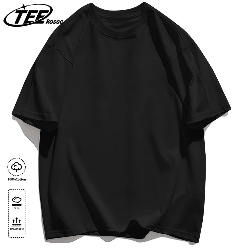 Korean Style Short Sleeve Y2K Solid T-Shirt Women Summer Trendy T Shirts Loose Multicolor Clothes Cotton All-Match Sportswear