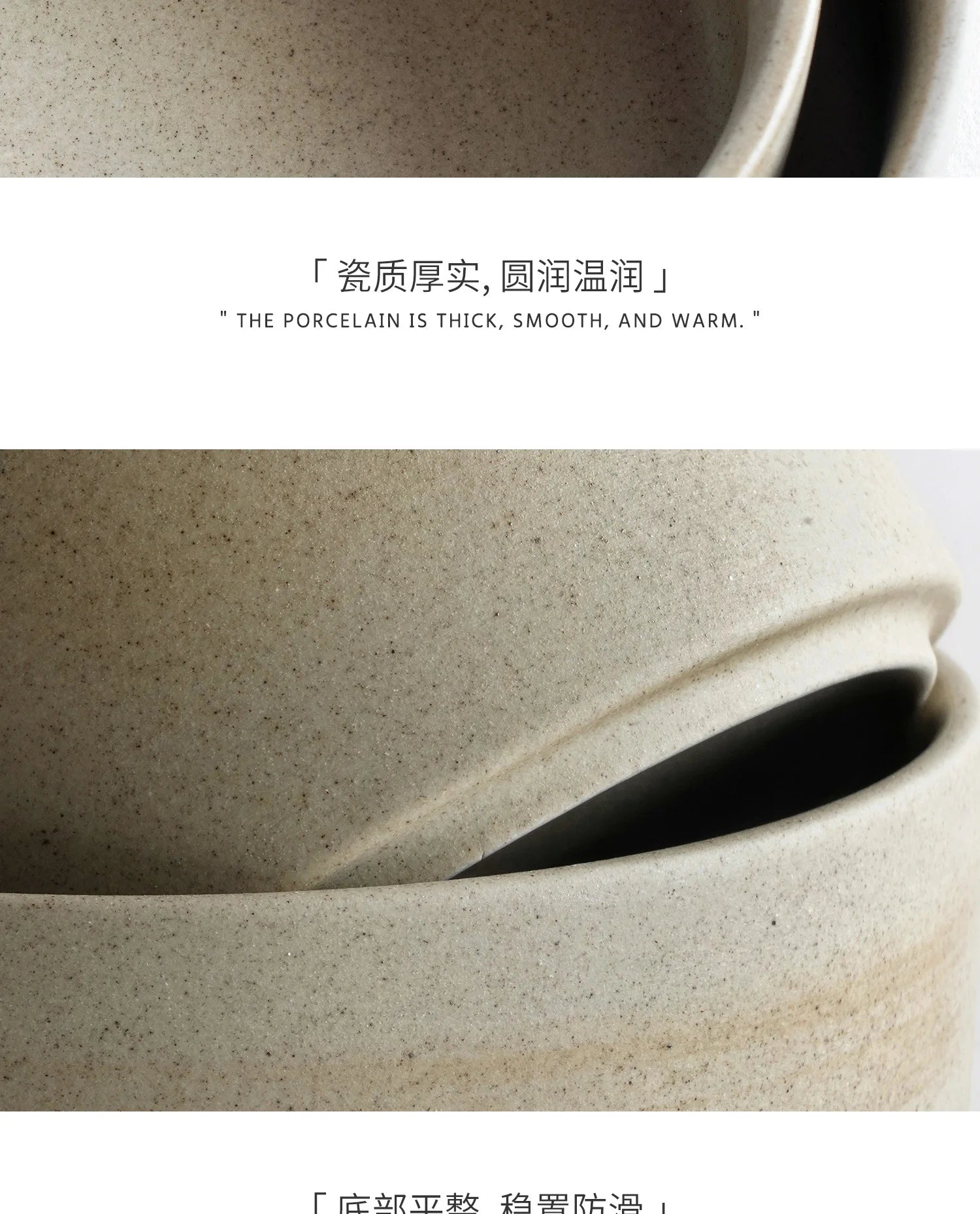 Retro Raw Earth Speckled Matte Ceramic Straight Bowl 4.3&5.5in Japanese Stoneware Rice Soup Noodle Side Dish Serving Bowl