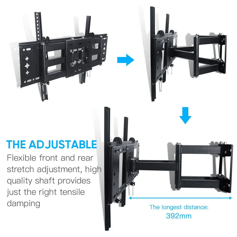 TV Bracket Floating TV Stand for 32-70 Inch TV Rack Wall Hanging Universal Swivel Tilt Horizontal Adjustment TV Bracket