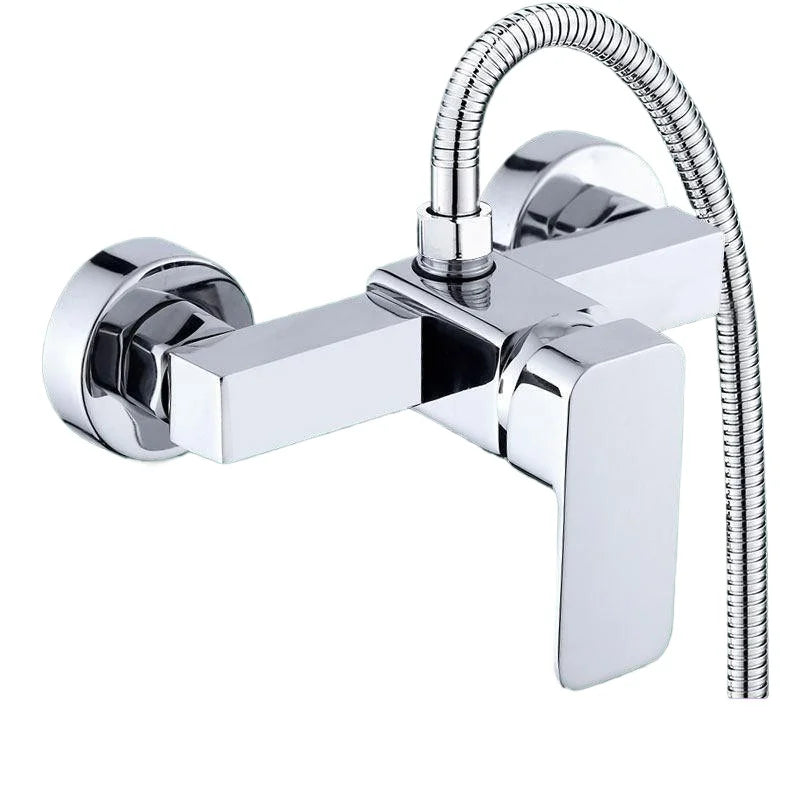 Alloy Shower Cold and Hot Water Faucet Pressure Booster Shower Head Set - Home Use Cold and Hot Mixed Water Valve Bathing Device