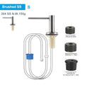 Slim Metal Head Liquid Soap Dispenser Kitchen Sink Bathroom Under Counter Lotion Holder Pump Dish Wash Detergent Silicone Tube