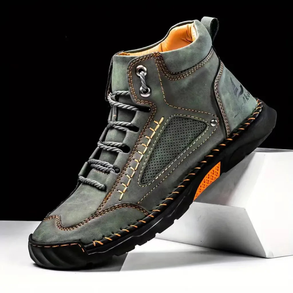 New Handmade Men's Boots Design Sneakers Man Outdoor Casual Leather Men Shoes Ankle Boots Fall Breathable Hot Sale Men's Boots