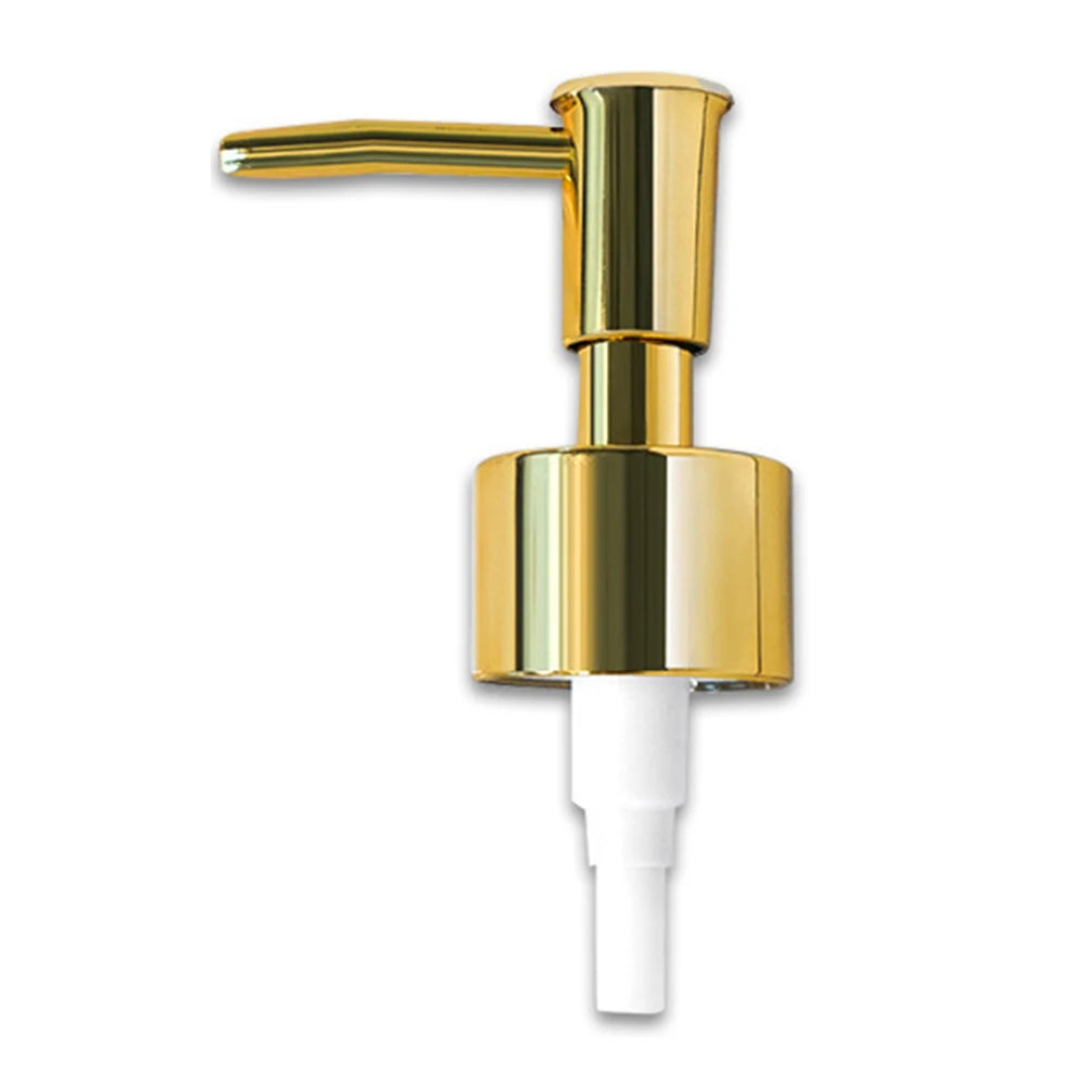 Stylish Soap Dispenser Pump Kitchen Bathroom ABS Plastic Messy Spills Tarnish Resistant Brushed Gold Thread Standard