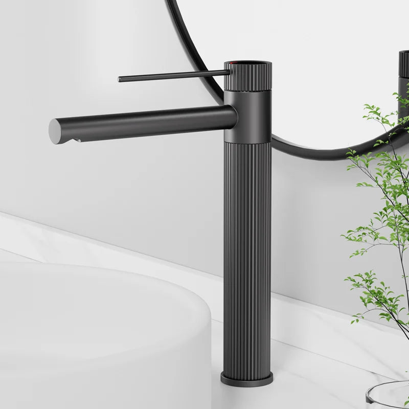 Stainless Steel Basin Faucet Gold/Black Bathroom Faucets Crane Tall Sink Faucet Hot Cold Water Sink Mixer Bathroom Faucet