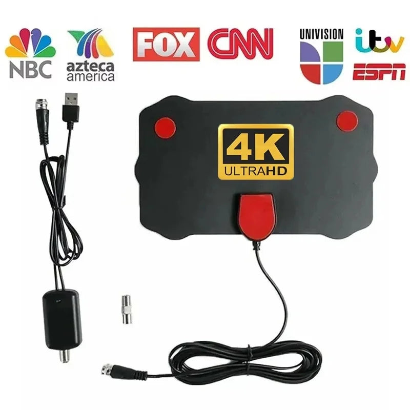 5000 Miles HD 8K 4K 1080P Indoor Digital TV Antenna 25DB HDTV Antena DVB-T DVB-T2 Cable TV Antena UHF VHF DTV TV Antenna Booster