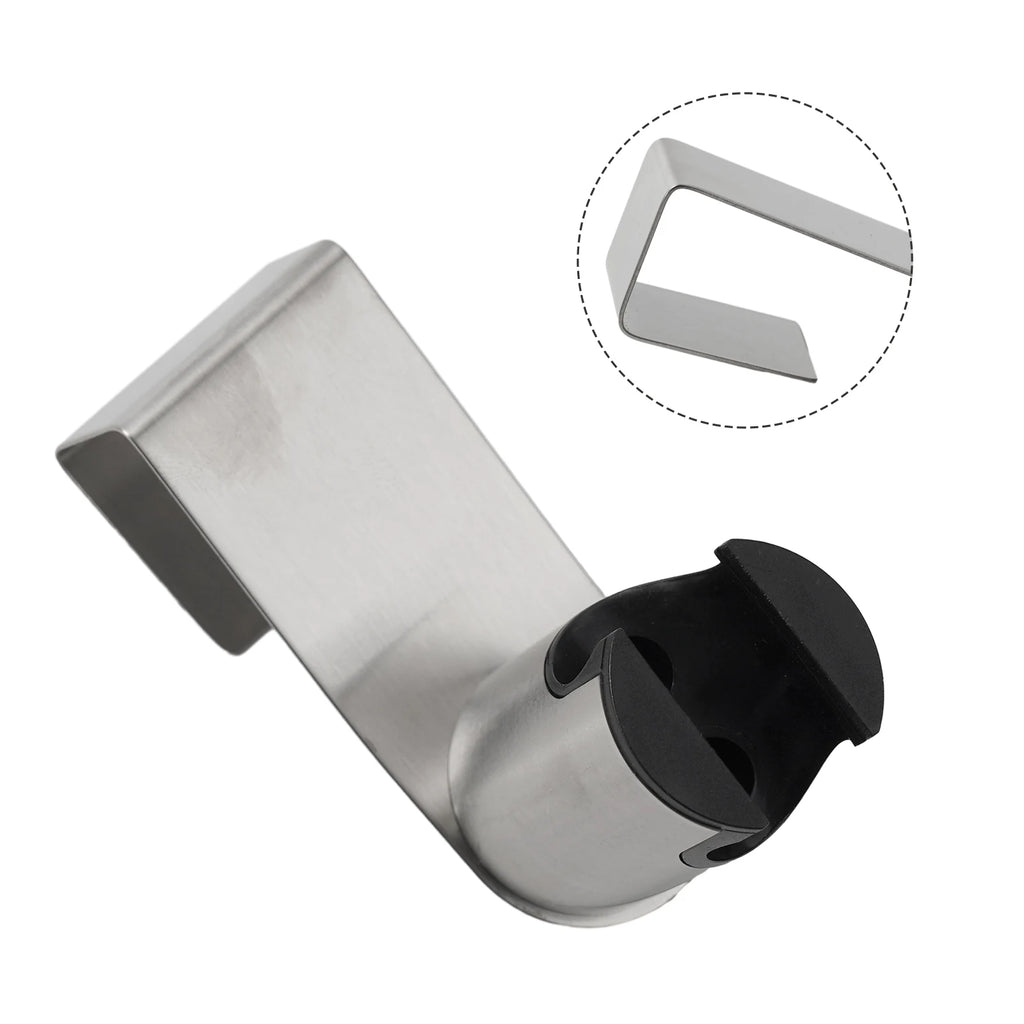 Bidet Sprayer Holder for Toilet Bathroom in Brushed Nickel Stainless Steel with Dual Mount Capability for Wand Use