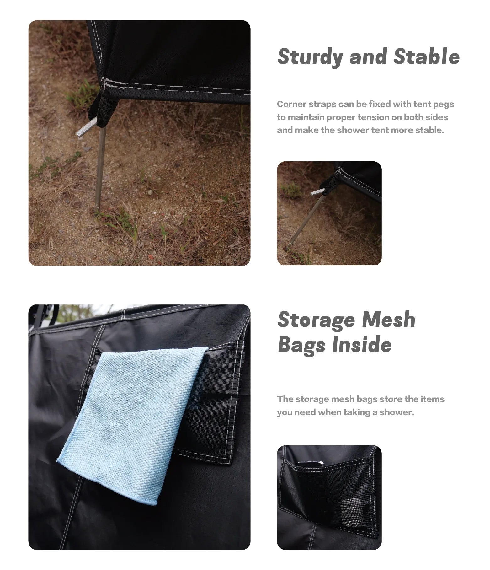 Camp Shower Awning up Fast Open Outdoor Camping Shower Tent Wholesale Portable Shower Room Outdoor