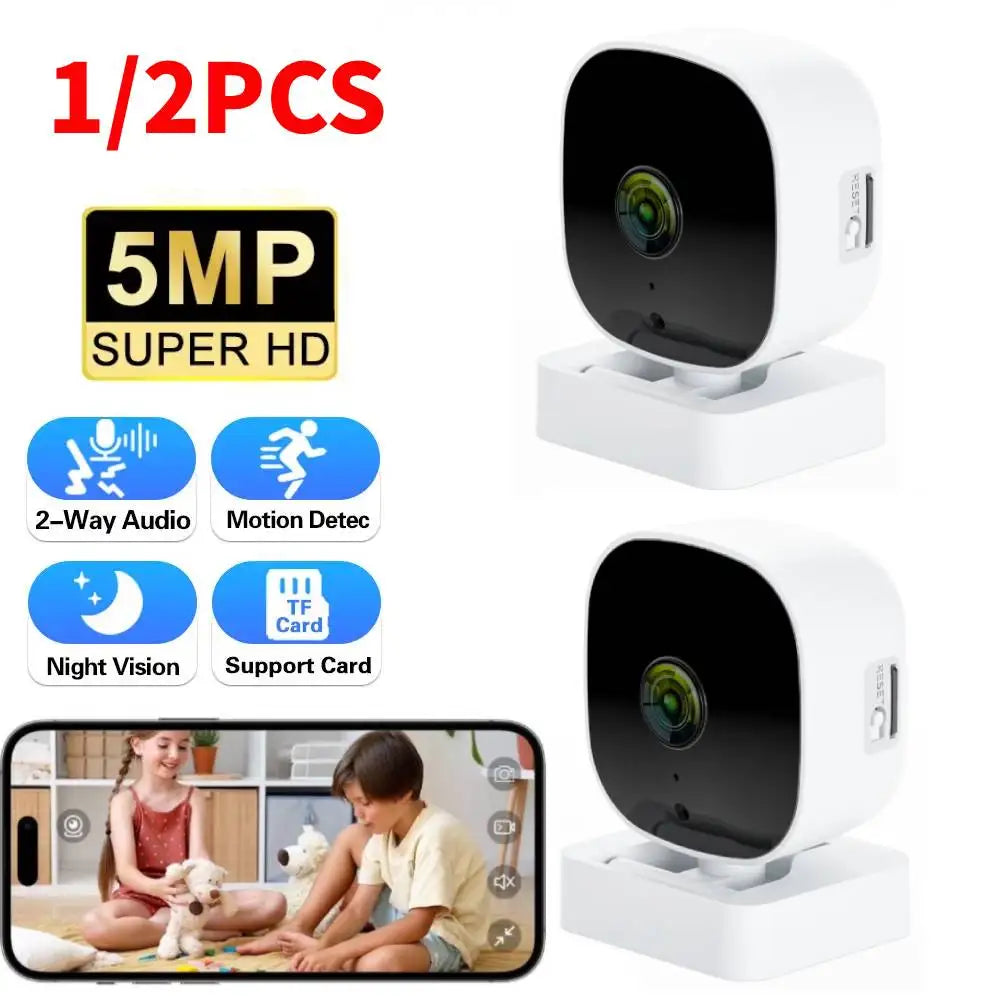 Wireless WiFi Smart HD Wide-Angle Home Camera Indoor Mini Surveillance Two-Way Audio Motion Detection Cloud Storage Camera 2026