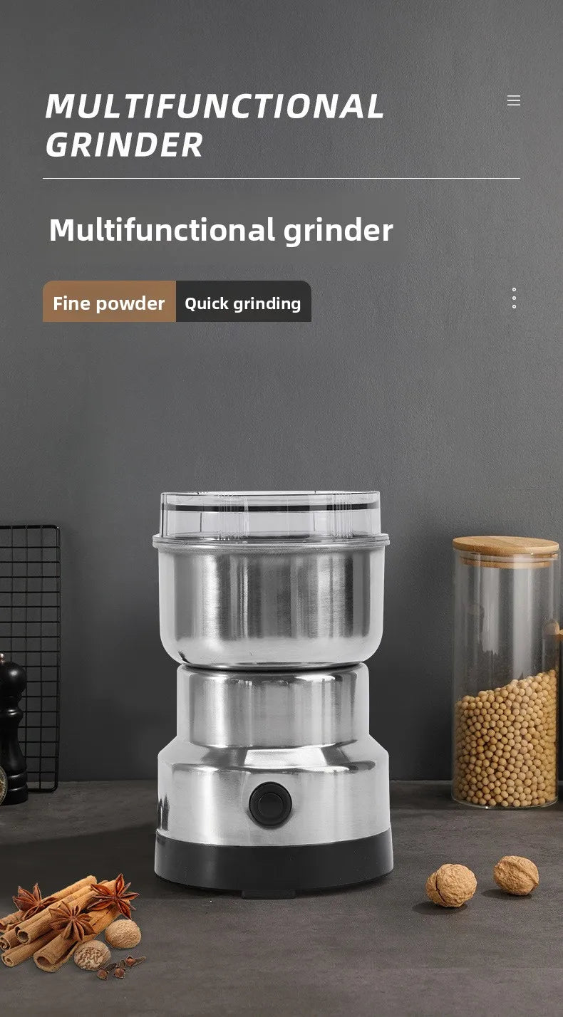 Kitchen Multifunctional 4 Blade Grain Grinder Coffee Chopping Home Electric Coffee Grinder Nut Bean Flavor Blender